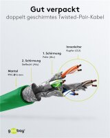 CAT 6A Patchkabel, S/FTP (PiMF), 5 m, Set in 10 Farben