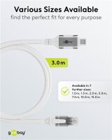 Ethernet-Kabel USB-C™ 3.1 auf RJ45, 3 m