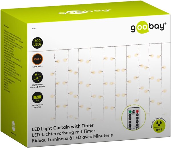 300er LED-Lichtervorhang