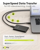 USB-C™-Kabel, USB 3.2, 60 W, 5 Gbit/s, Power...