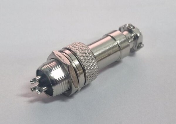 Steckverbinder-Set - Stecker und Buchse GX12-3, 3-polig