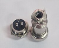 Steckverbinder-Set - Stecker und Buchse GX12-3, 3-polig