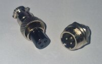Steckverbinder-Set - Stecker und Buchse GX12-3, 3-polig