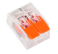 Set - Connector HR221-412 - 2er Steckverbinder Drahtblockklemme Klemme Klemmenkabel wiederverwendbar - 100 Stück