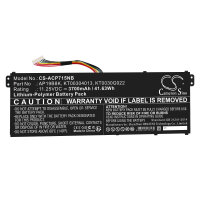 Ersatzakku - CS-ACP715NB - Acer AP19B8K / KT00304013 / KT0030G022 / AP18C4K - 11,25 Volt 3700mAh / 41,63Wh Li-Polymer