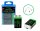 Patona Premium USB-C 2x 9 Volt Block Akkus 6F22 Lithium 3600mWh 1.5V aufladbar mit 1zu2 USB-C Kabel