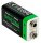 Patona Premium USB-C 2x 9 Volt Block Akkus 6F22 Lithium 3600mWh 1.5V aufladbar mit 1zu2 USB-C Kabel