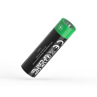 Patona Premium USB-C 4x AA Mignon Akkus Lithium 3000mWh 1.5V aufladbar mit 1 zu 2 USB-C Ladekabel