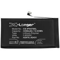 Ersatzakku - CS-IPH479XL- Apple iPhone 12 Max / Pro  / A2431 - 3,87 Volt 3350mAh Li-Polymer