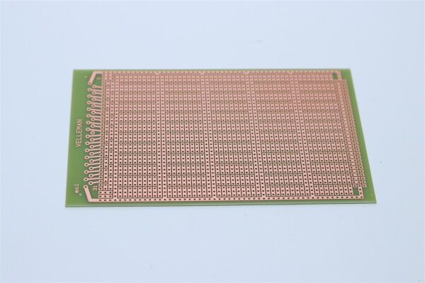 Eurokarte 100x160mm Vollleitungs-Typ, einseitig, Epoxidharz FR-4, grün - 1 Stück