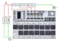 BMS - QS-B305ABL-50A - 62 x 42 x 4mm - 12 Volt 3S 100A...