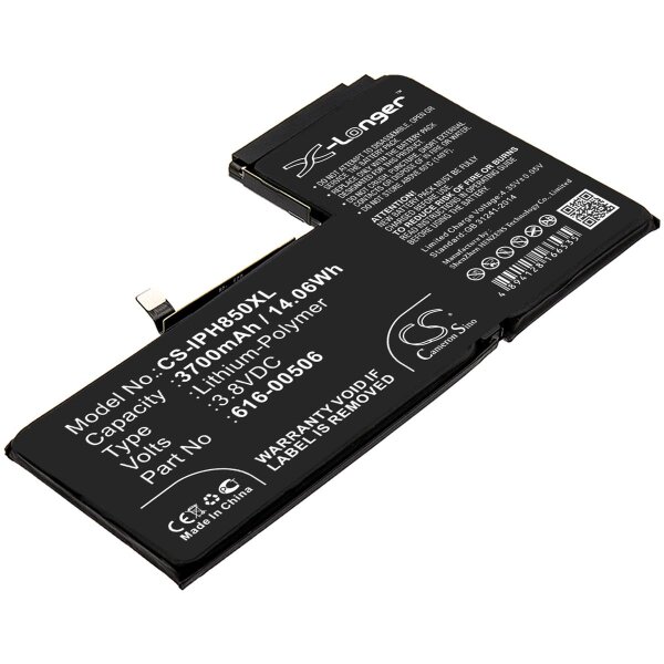 Ersatzakku - CS-IPH850XL - Apple iPhone Xs Max / A1921 / 616-00506 - 3,8 Volt 3700mAh Li-Polymer