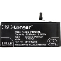 Ersatzakku - CS-IPH700XL - Apple iPhone 7 / A1660 / 616-00255 - 3,8 Volt 2200mAh Li-Polymer