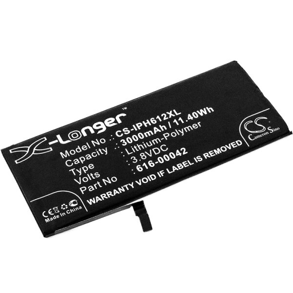 Ersatzakku - CS-IPH612XL- Apple iPhone 6s Plus  / A1634 - 3,8 Volt 3000mAh Li-Polymer