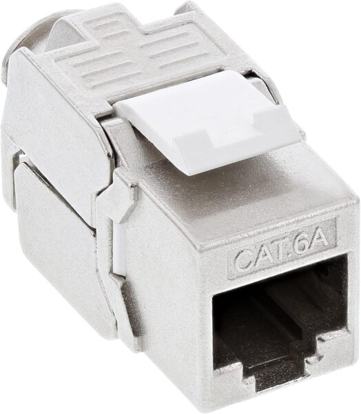 InLine 76202A Keystone RJ45 Buchse / LSA Einsatz, SNAP-In, Cat.6a, schmale Bauform