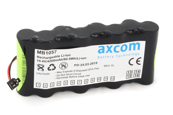 Ersatzakku - Siemens SC6002XL / SC6802XL / Dräger Infinity Gamma / Delta / Kappa - 14,4 Volt 4200mAh Li-Ion