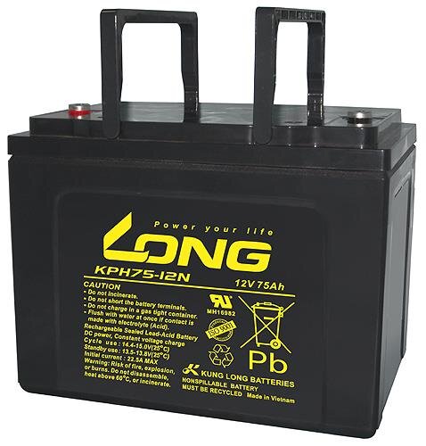 Long - KPH75-12N - 12 Volt 75Ah Pb - Longlife