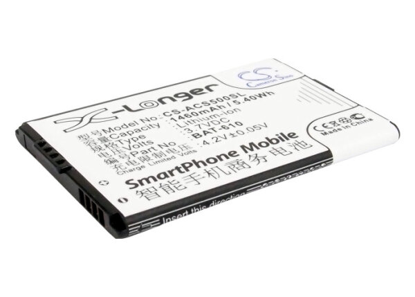 Ersatzakku - CS-SCS500SL - Acer CloudMobile S500 - 3,8 Volt 3400mAh Li-Ion