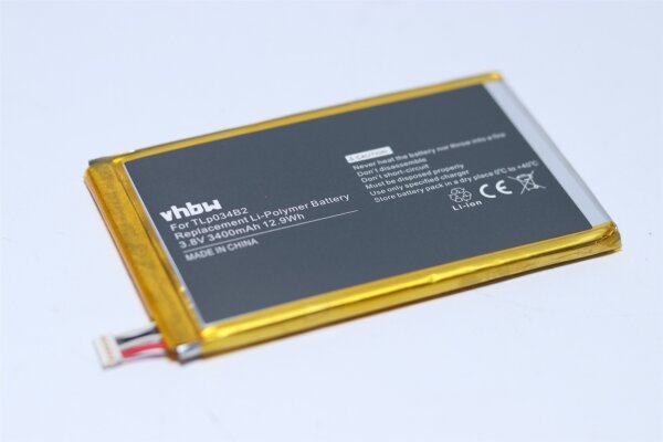 Ersatzakku für Alcatel Hero N3 / SRF StarXtrem 2 / TCL Y910 - 3,8 Volt 3400mAh Li-Polymer