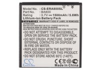 Ersatzakku - CS-ERA800SL - Sony Ericsson BA800 / Arc HD / LT25i  - 3,7 Volt 1500mAh Li-Ion