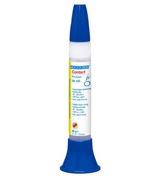 Weicon - Contact VA 100 - Cyanacrylat-Klebstoff - Sekundenkleber für Metall, Kunststoff und Gummi - 30 g
