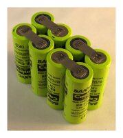 Akkupack für Bendix-King KX99, LAA 105, BP-KX99 - 9,6 Volt - zum Selbsteinbau