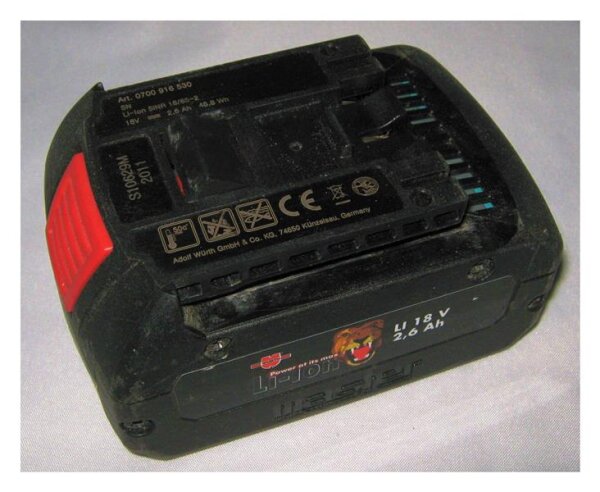 Akkureparatur - Zellentausch - Würth Li 18 V - 0700916530 - 18 Volt Li-Ion Akku