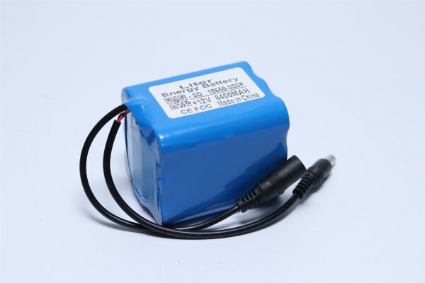 Ersatzakku - Liter Energy Battery 18650-3S3P - 12 Volt 8400mAh Li-Ion - anschlussfertig