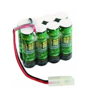 Akkupack - Würfel F2x4 - 9,6 Volt mit Tamiya-Buchse