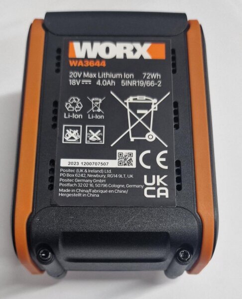 Akkureparatur - Zellentausch - WORX WA3644 / 20V Max Lithium Ion - 18 Volt Li-Ion Akku