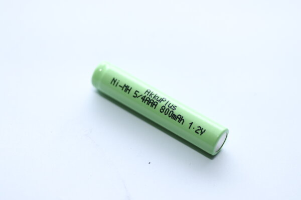 AkkuPlus - AP-5/4AAA - 1,2 Volt 800mAh Ni-MH ohne Lötfahne