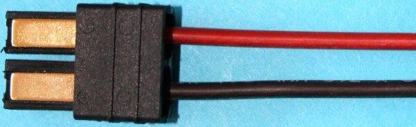 Akkugegenkabel - TRX - male pin - 4 mm², Silikonlitze, 30 cm, lose