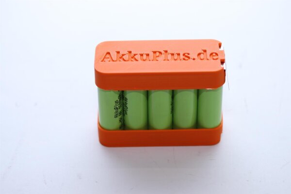Akkupack F2x5 - 10x Mignon im Zellenhalter - 12 Volt zum Selbsteinbau
