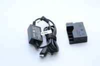 USB-Netzteil wie ACK-E8 + DC-Kuppler wie DR-E8 für Canon EOS 700D u.a.