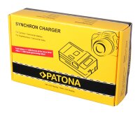 PATONA Synchron USB Ladegerät f. Canon NB4L NB-4L NB5L mit LCD-Display