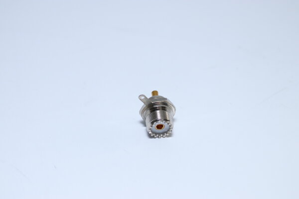 UHF-Steckverbinder (weiblich) für Kabelmontage - Koaxial-Verbinder mit vergoldeten Kontakten, 3 cm