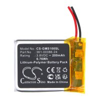 Ersatzakku - CS-GMS100SL - Smartwatch Garmin Instinct Solar GPS 361-00086-24 - 3,8 Volt 200mAh Li-Polymer