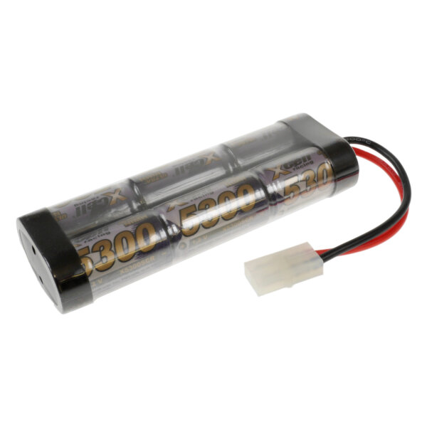 XCell Akkupack X5300SCR - L2x3 Sub-C SC - 7,2 Volt 5300mAh Ni-MH - Hochstrom, Tamiya-Stecker