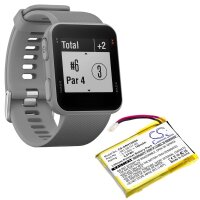 Ersatzakku für Smartwatch Garmin Approach S10 / Approach S20 / Forerunner 35 - 3,7 Volt 180mAh Li-Polymer