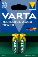 Varta - AA (Mignon) / HR6 (5716) - 1,2 Volt 2600mAh LSD-NiMH Akku (Ready-to-Use) - 2er Blister