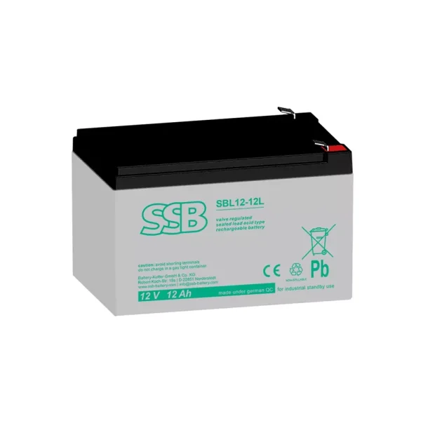 SSB Battery SBL12-12L – 12V 12Ah AGM Longlife Batterie