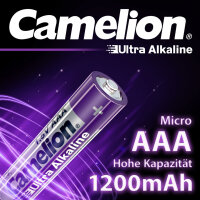 Camelion Ultra Alkaline 1,5 Volt AAA LR03 CB100 | Micro Batterien | 100 Stück