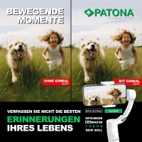 PATONA Premium 3-Achsen Gimbal für Smartphone – Kinoreife Stabilität für deine Aufnahmen