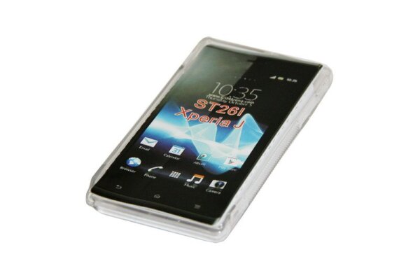 Silicon Case (S-Curve) Sony ST26i Xperia J transparent