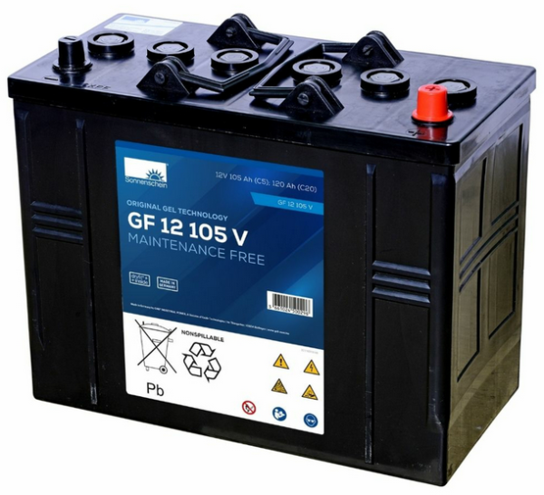 Sonnenschein GF 12 105 V Gel-Batterie 12V 100Ah – Dryfit Traktion | Deep Cycle