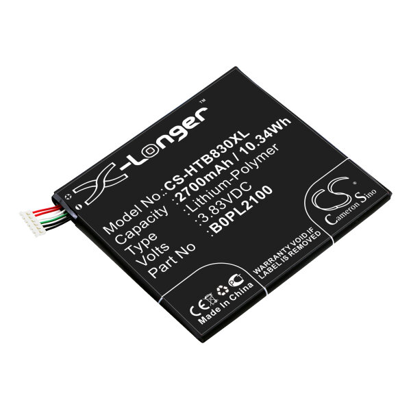 Ersatzakku für HTC B3 / B830x / Butterfly 3 - 3,83 Volt 2700mAh / 10,34Wh Li-Ion