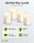 Goobay 4er-Set LED-Echtwachskerzen mit Timer & 3D-Flamme – Warmweiß (2700 K)