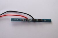 BMS - PCB BDT-53 - 53 x 3,8 x 1,7mm - 4,2 Volt 1S / 5A