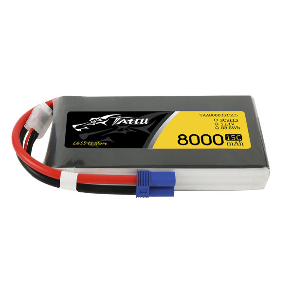 Ersatzakku 3S1P LiPo-Akku 11,1 Volt 8000mAh 15C mit EC5-Stecker