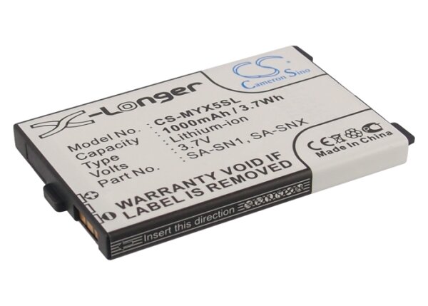 Ersatzakku für Sagem MY-X3 / MY-X5 / MY-X5M - 3,7 Volt 1000mAh / 3,70Wh Li-Ion